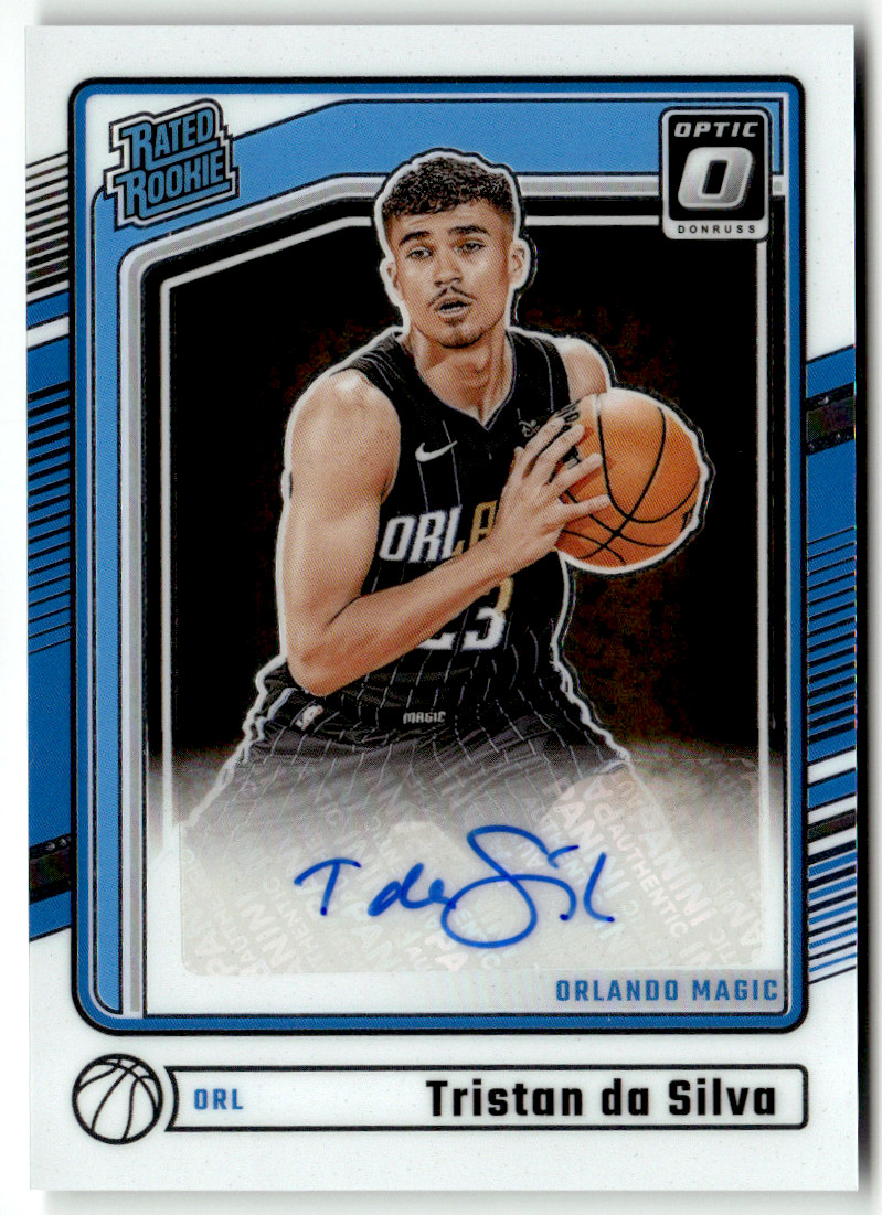 2024-25 Donruss Optic NBA No. 325 Tristan Da Silva Rated Rookie Auto