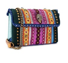 Kurt Geiger London Medium Kensington Rainbow Stud Leather Xbody Bag Multicolour