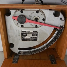 Vintage Sweeney Torque Tester Model 75 B.K. Sweeney Mfg Co With Wood Case