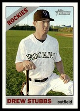 Drew Stubbs 2015 Topps Heritage #255 Colorado Rockies 26483 Baseball Card