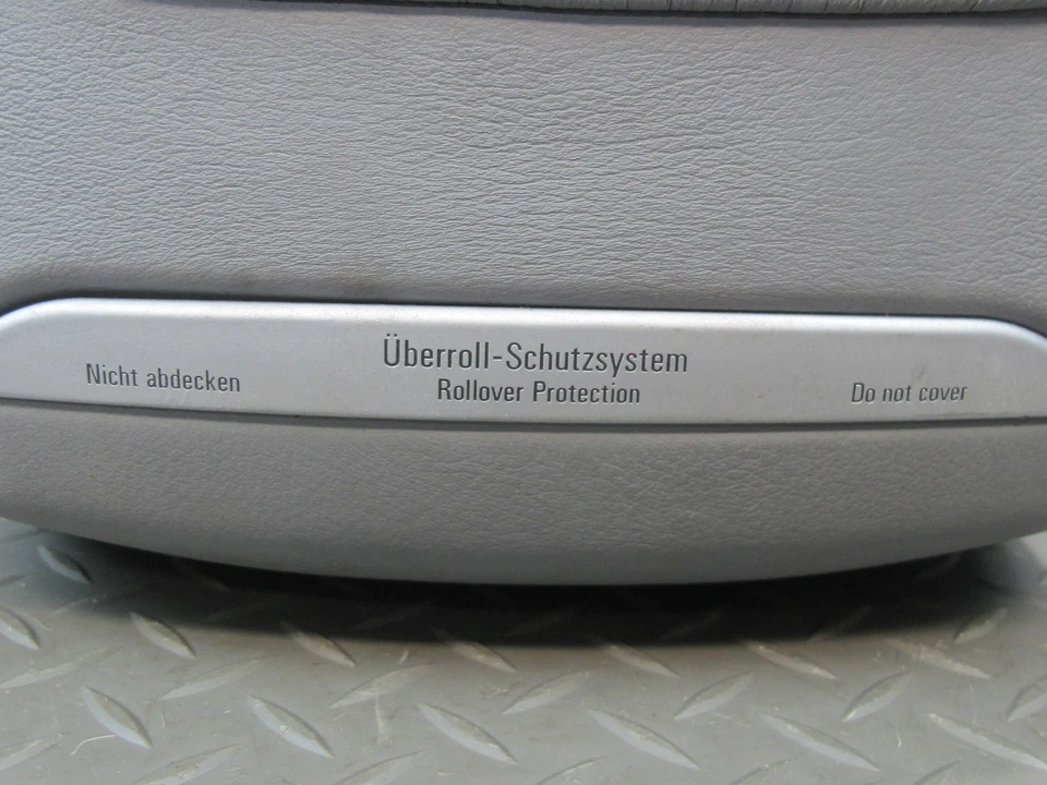 01-06 BMW E46 330Ci CONVERTIBLE REAR RIGHT SEAT LEATHER HEADREST OEM - Imagen 4 de 4