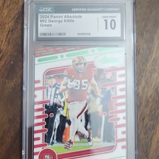 Panini Absolute 2024 Green George Kittle #92 CGC 10 49ers Football Card