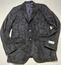 🧥Robert Graham Spruce Tailored Fit M 38 NWT Jacquard  Paisley Lined 