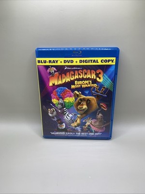 Madagascar 3: Europe's Most Wanted (Blu-ray, 2012)