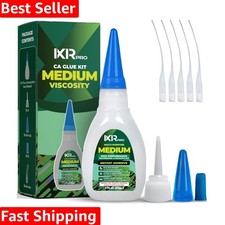 CA Glue Medium Viscosity Kit, 1.75 oz. Cyanoacrylate Glue, Super Glue for Eve...