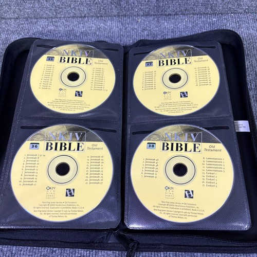 NKJV Bible New & Old Testament 64 CD Set Audiobook In Zippered Case Hendrickson - Picture 11 of 18
