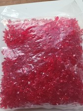 900 Transparent Red Snowflake Bead Spacer Beads Jewelry Making 18/19mm Approx