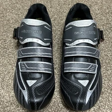 NEW Gavin Elite Road Cycling Shoes Size 38 Black/Grey 2 and 3 Bolt Cleat