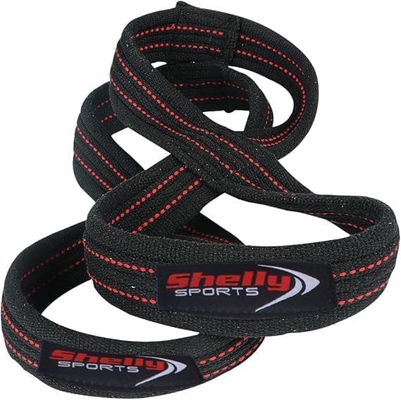 Shelly Figure 8 Straps for Heavy Duty Deadlift Weightlifting Powerlifters Cotto