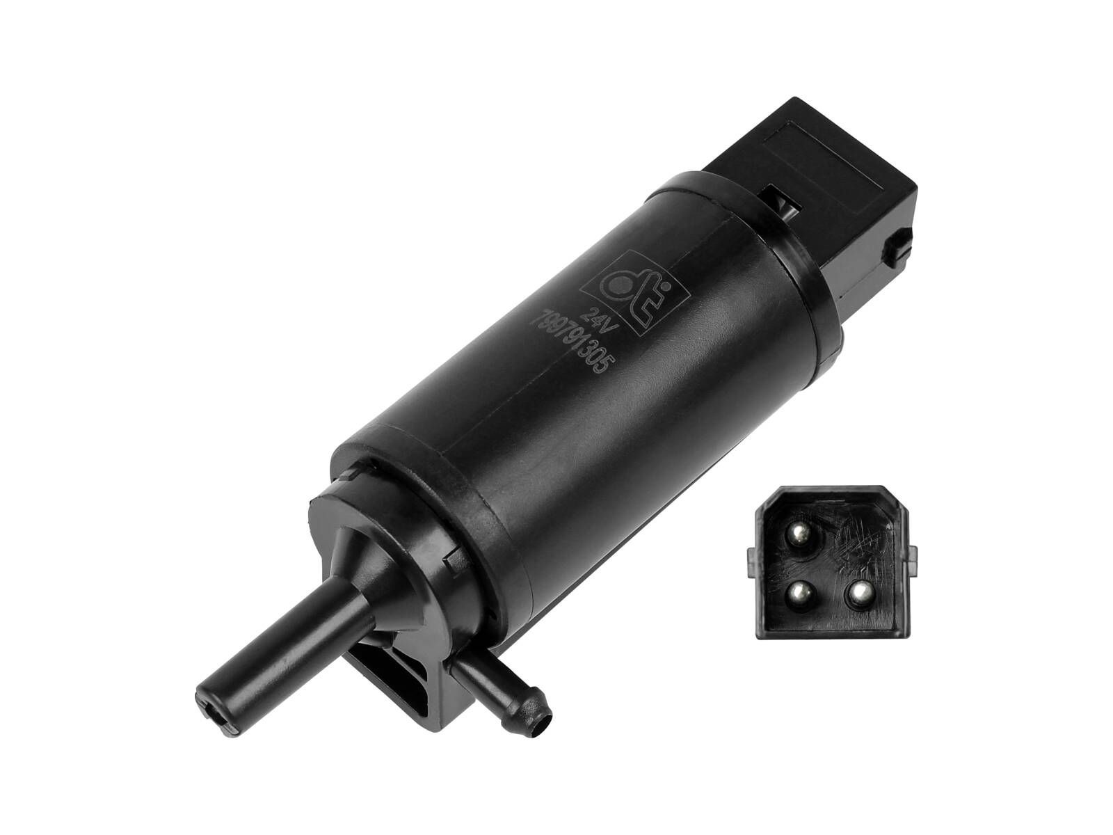 Pompe d'essuie-glace DT Spare Parts 2.25213 de 24 V à 3 poles pour camions et poids lourds