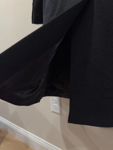 Cardinal of Canada Mens Black Wool Cashmere Overcoat 40R Worn Once Top Coat image 16