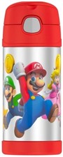 Thermos 12 oz. Kid's Funtainer Vacuum Insulated Stainless Steel Straw Bottle