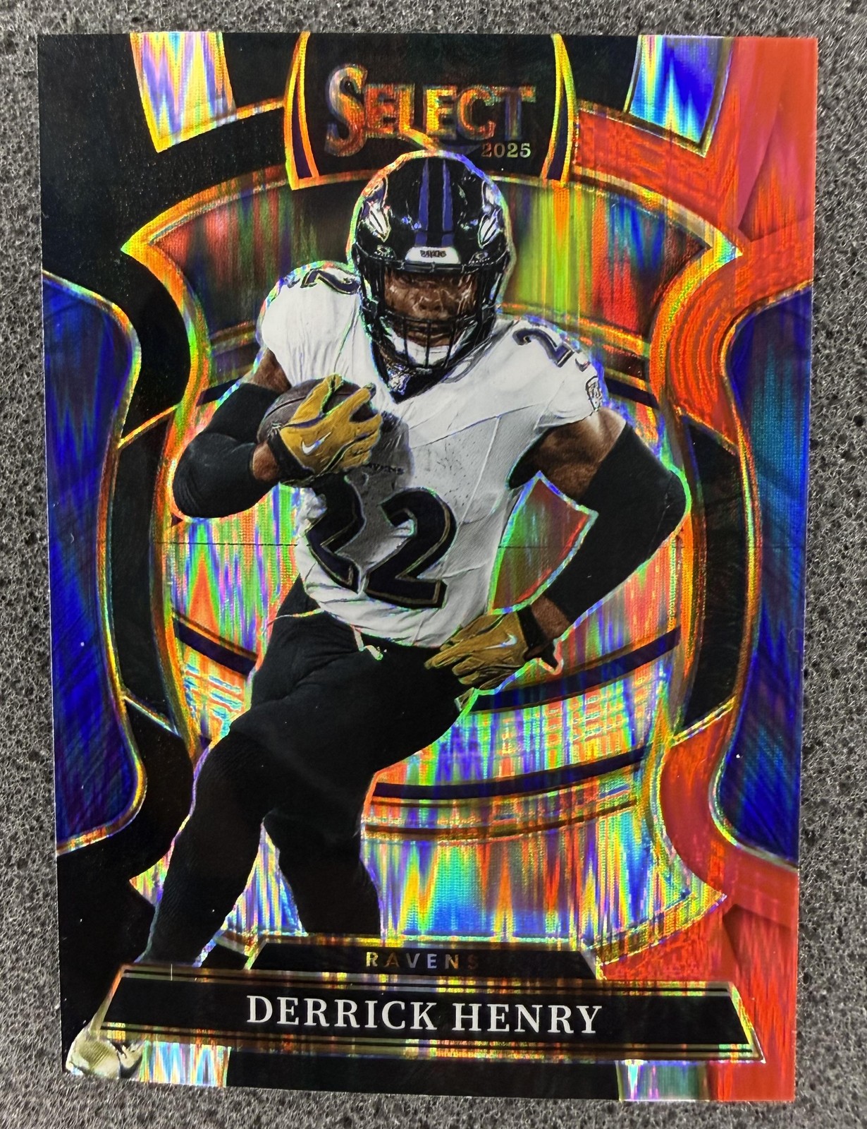 Derrick Henry Black and Red Prizm Shock 2025 Panini Select #60 