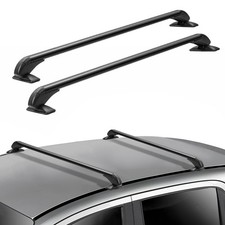 Lockable 105CM Aluminium Car Roof Rack Bars Rail Anti Theft Luggage Carrier UK