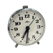PRIM Vintage-Wecker &ndash; Tschechoslowakei &ndash; mechanisch &ndash; Chrom &ndash; 1960er/1970er