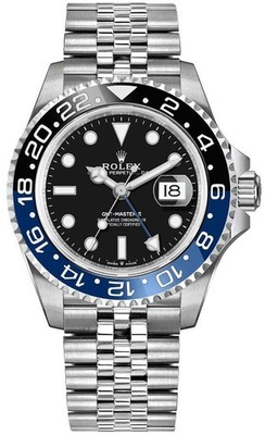 Rolex GMT-Master II 126710BLNR Batgirl Black Dial Steel Jubilee 40mm Men's Watch