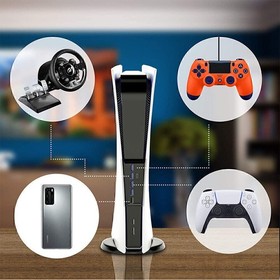 6 Ports Extend USB Hub Adapter High Speed Splitter For Sony PS5 PS4 Pro Console