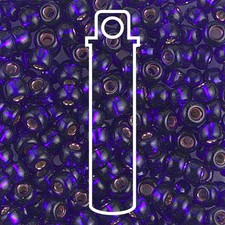 Miyuki Seed Beads 6/0 Silver-Lined Violet 6-1427 20g in Tube, Purple Glass Round