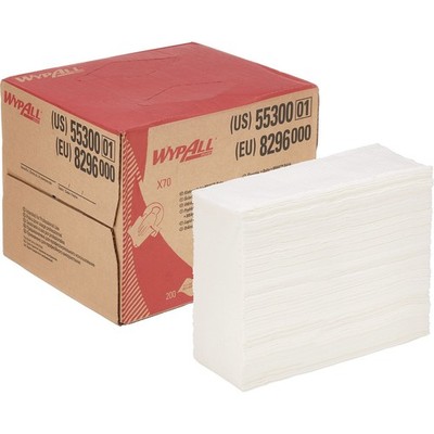 Wischtuch WypAll  X70 8296 L.ca.426 mmxB.ca.282mm weiß 1-lagig Box WYPALL