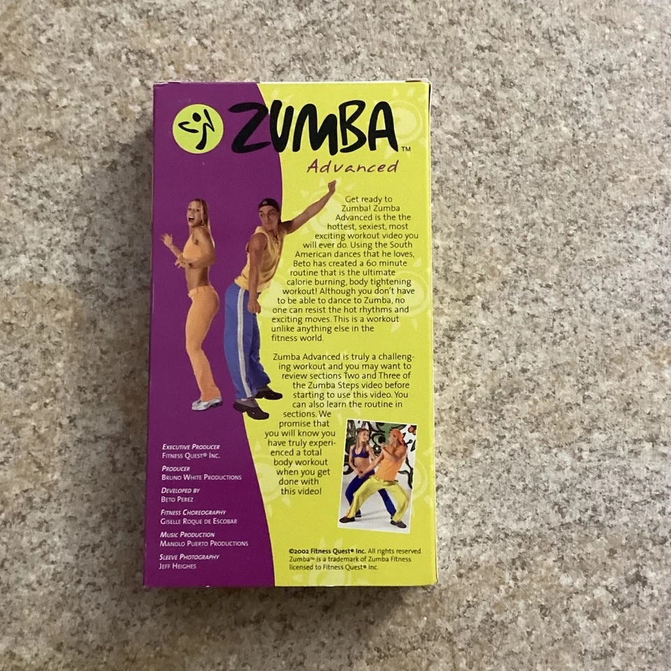 Zumba 4-Tape VHS Set Steps Beginners Advanced Buns Thighs Abs With Eating Plan - Image 3 of 4