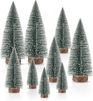 9 StüCk Mini Weihnachtsbaum Mini Weihnachtsbaum KüNstlicher Mini GrüN Tannenbaum
