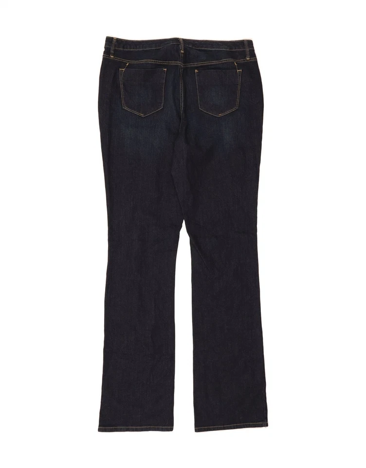 Pantalones de mezclilla MOSSIMO para mujer con curvas corte boot EE. UU. 16 2XL W36 L36 azul marino algodón CP06 Foto 2 de 3