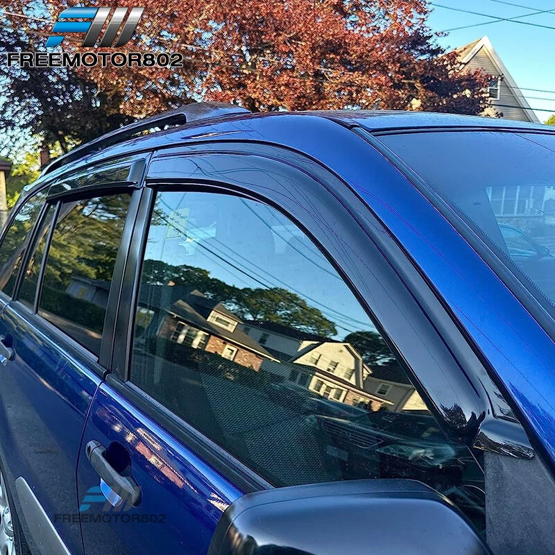 Juego de 4 piezas de viseras de ventana estilo delgado para Toyota RAV4 01-05 protector solar acrílico Foto 2 de 4