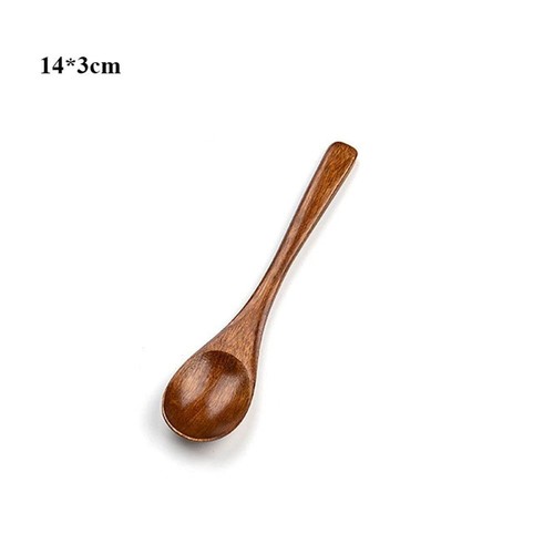 Handmade Wooden Fork Natural Rice Soups Spoon Kitchen Accessories - Picture 9 of 15