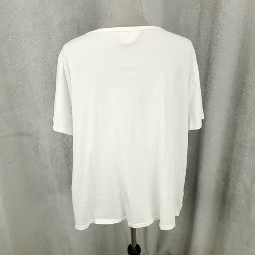 Savanna Jane Top Womens 2X White Embroidered Cactus Lightweight Semi Sheer Tee - Picture 10 of 10