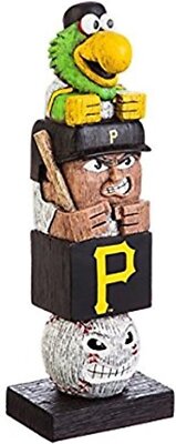 Pittsburgh Pirates Garden Statue, Tiki Totem Style, Outdoor or Indoor Use, 16...
