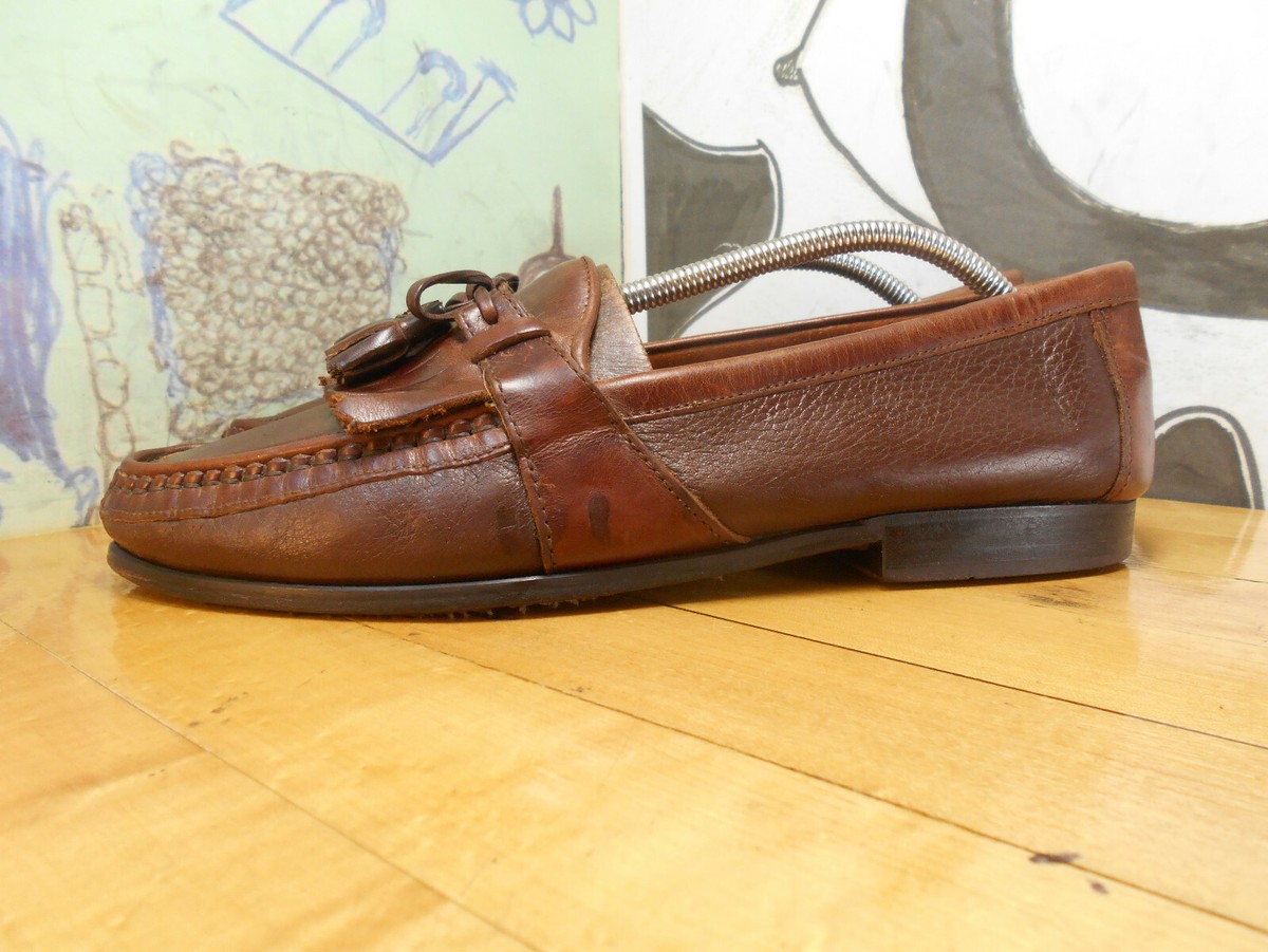 Johnston & Murphy Passport Brown Leather Kiltie Tassel  display picture 2