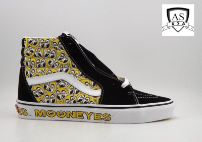 mooneyes ×VANS 2019限定モデルSK8-HI black VANS MOONEYES SK8-HI Sneaker BLACK YELLOW Men's Size 5, 7 NEW