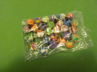 Bag of 28 Swirl Bouncing 1'' Balls.