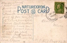 US POSTAL HISTORY LAKEPORT TO MASS 1928 LINEN SHORT BEACH PARK NH