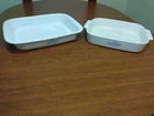 Vintage Corning Ware Blue Cornflower Lot of 2 Cassrole Dishes A-76 & A-21-B-N
