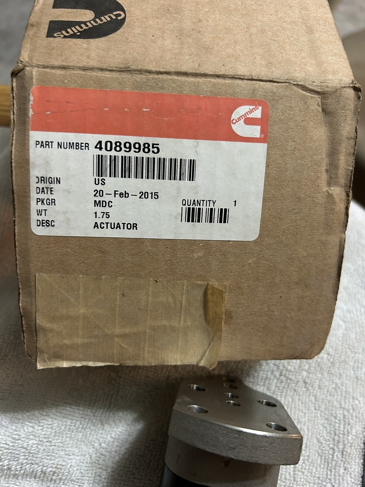 NEW! Genuine Cummins 4089985 Fuel Metering Actuator eBay