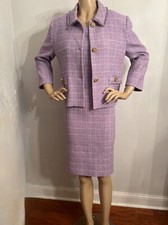 NWT St John Knit size 12 dress jacket Thistle Tweed