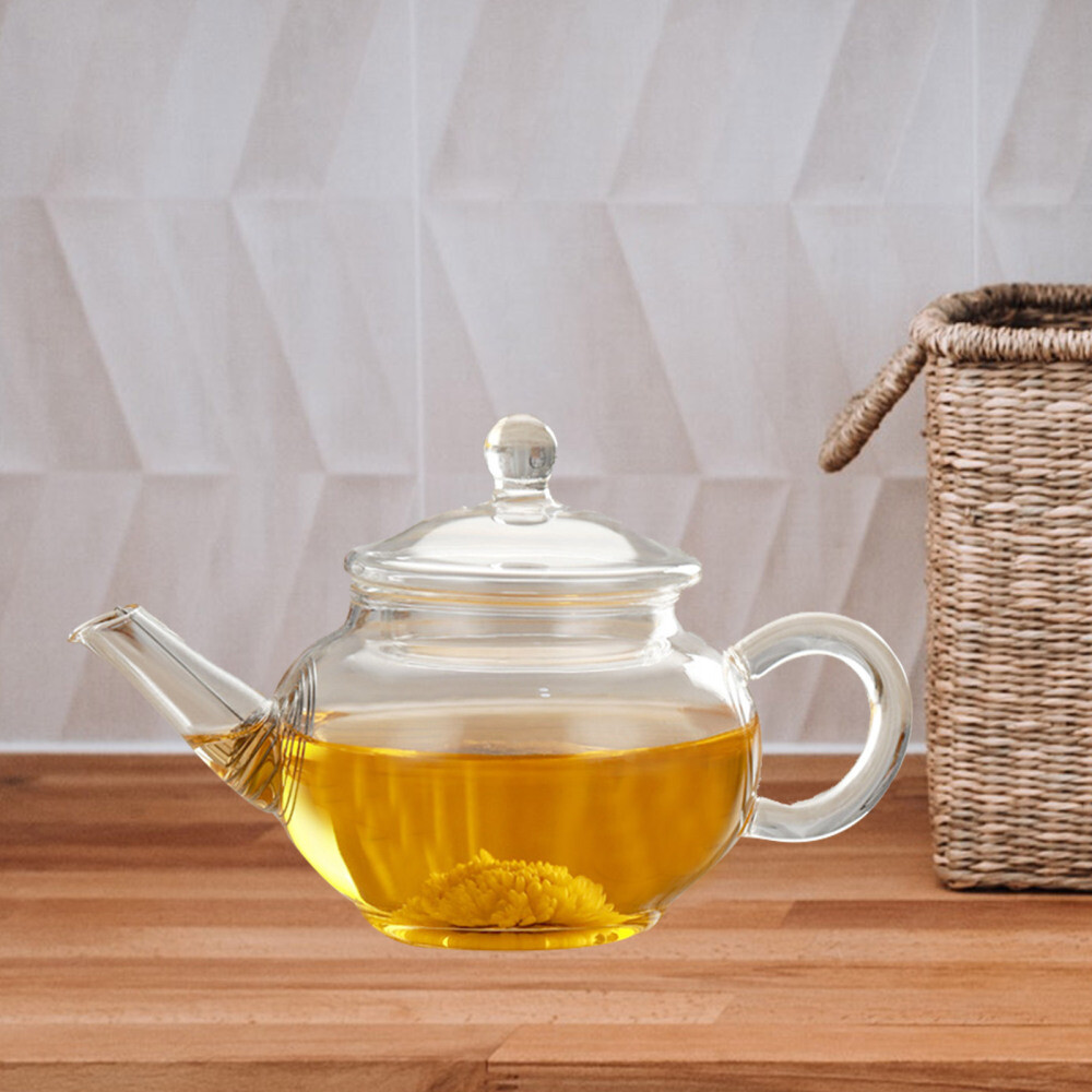 Convenient Handle With Infuser Clear Glass Tea Pot Glass Teapot With Infuser eBay