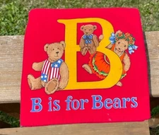 B Is For Bears Soft Cotton Book Cranston Print Works Completed