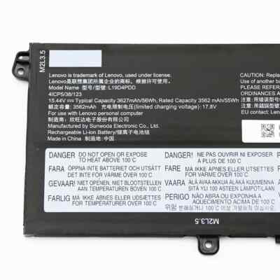 Genuine L19M4PDD L19D4PDD L19C4PDD Battery Lenovo ThinkBook 13S 14S G2 ITL 56Wh