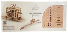 UGEARS TRAM 3D Puzzle w/Rails- Self-Propelled Mechanical Wooden Model Kit NEW