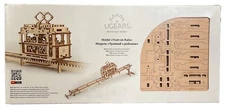 UGEARS TRAM 3D Puzzle w/Rails- Self-Propelled Mechanical Wooden Model Kit NEW💡