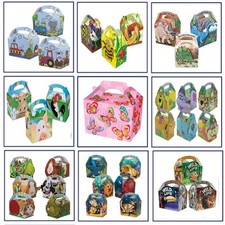 ANIMAL THEME PARTY MEAL BOXES KIDS FOOD GIFT LOOT BAG - PET, FARM ,ZOO ANIMALS