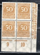 GERMANY STAMPS DEUTSCHES REICH PRE WORLD WAR BLOCK MINT NEVER HINGED LOT 1371AF