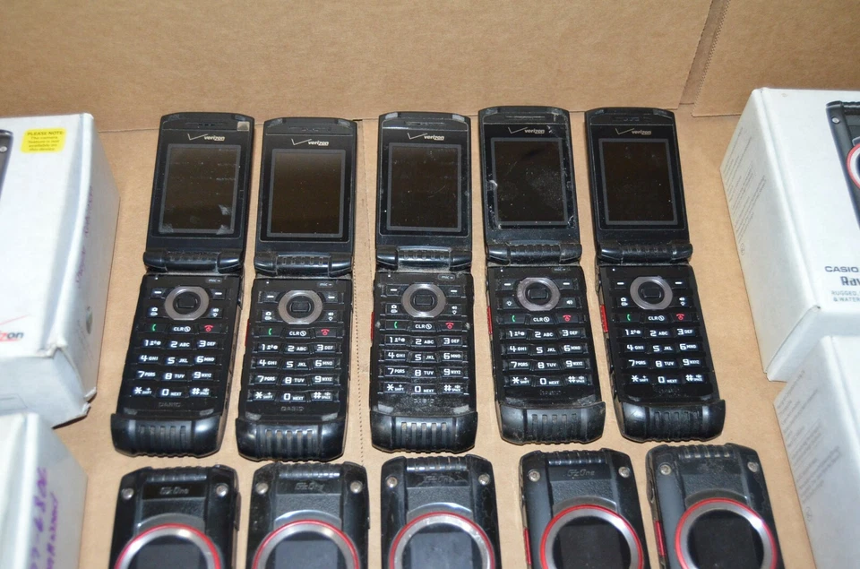 LOTE DE 20 TELÉFONOS VERIZON CASIO G'ZONE RAVINE 2 C781NCH RESISTENTES AL AGUA Foto 3 de 4