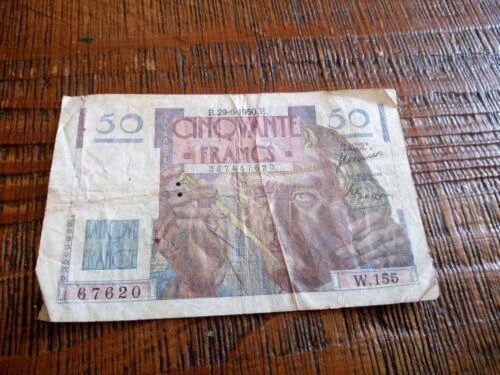 Billets de 50 francs français 50 francs