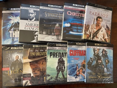 Unforgiven, Cliffhanger, Predator, The Patriot, I Am Legend & 25 other 4K Movies