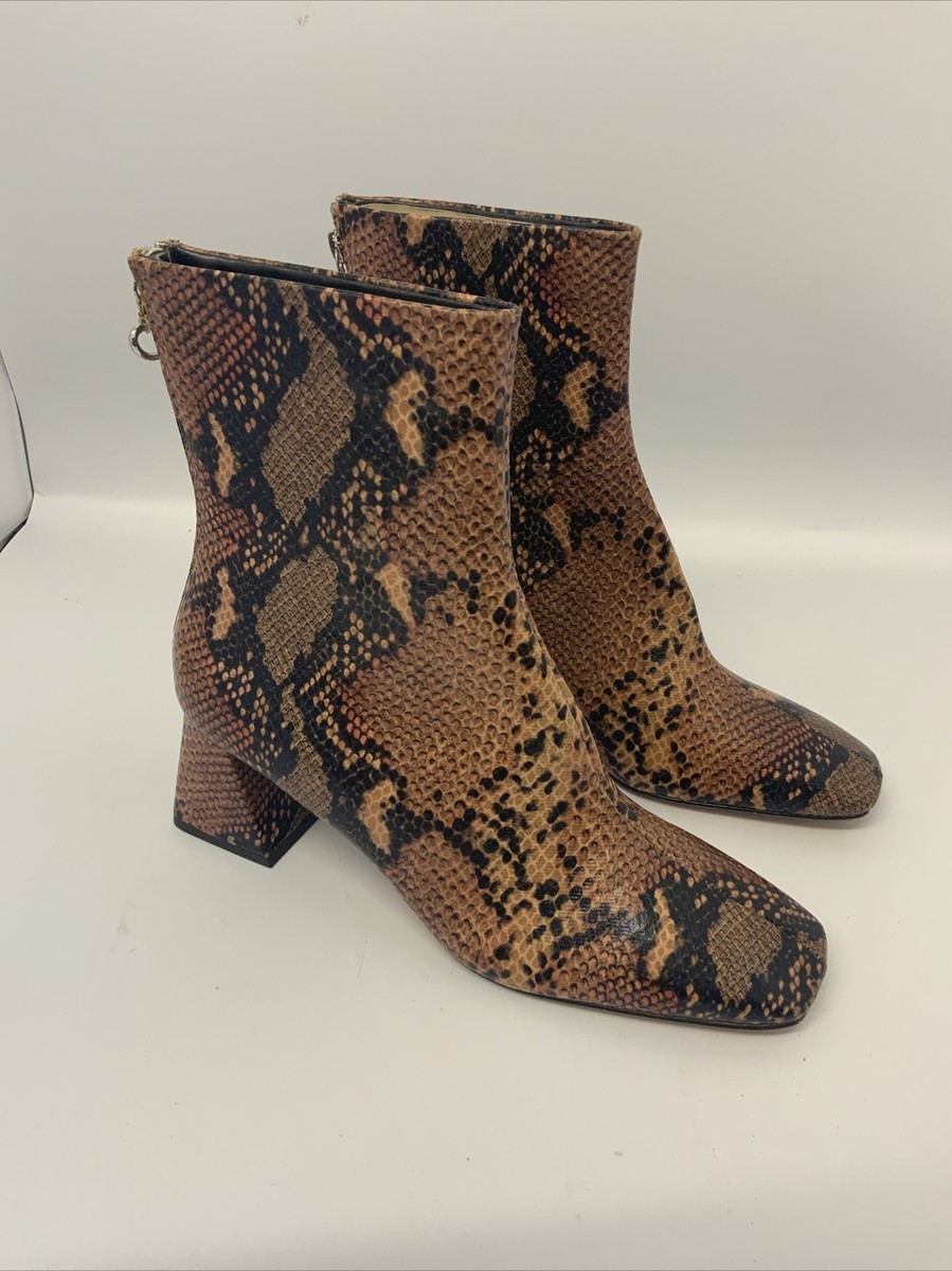 Knee High Boots Top Shop Snake Skin Boots Topshop Snakeskin Boots - Main Image