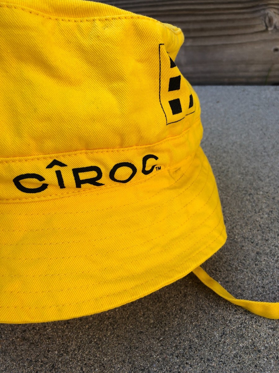 ROMEO HUNTE x CIROC Bucket Hat Unisex Yellow 100% Cotton Cap 