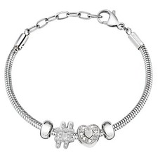 Bracciale MORELLATO DROPS Donna SCZ1003 bracelet acciaio COMPONIBILE CUORE